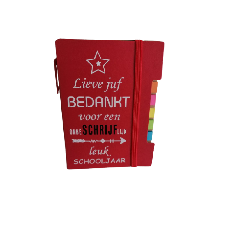 Notitieboekje voor juf of meester